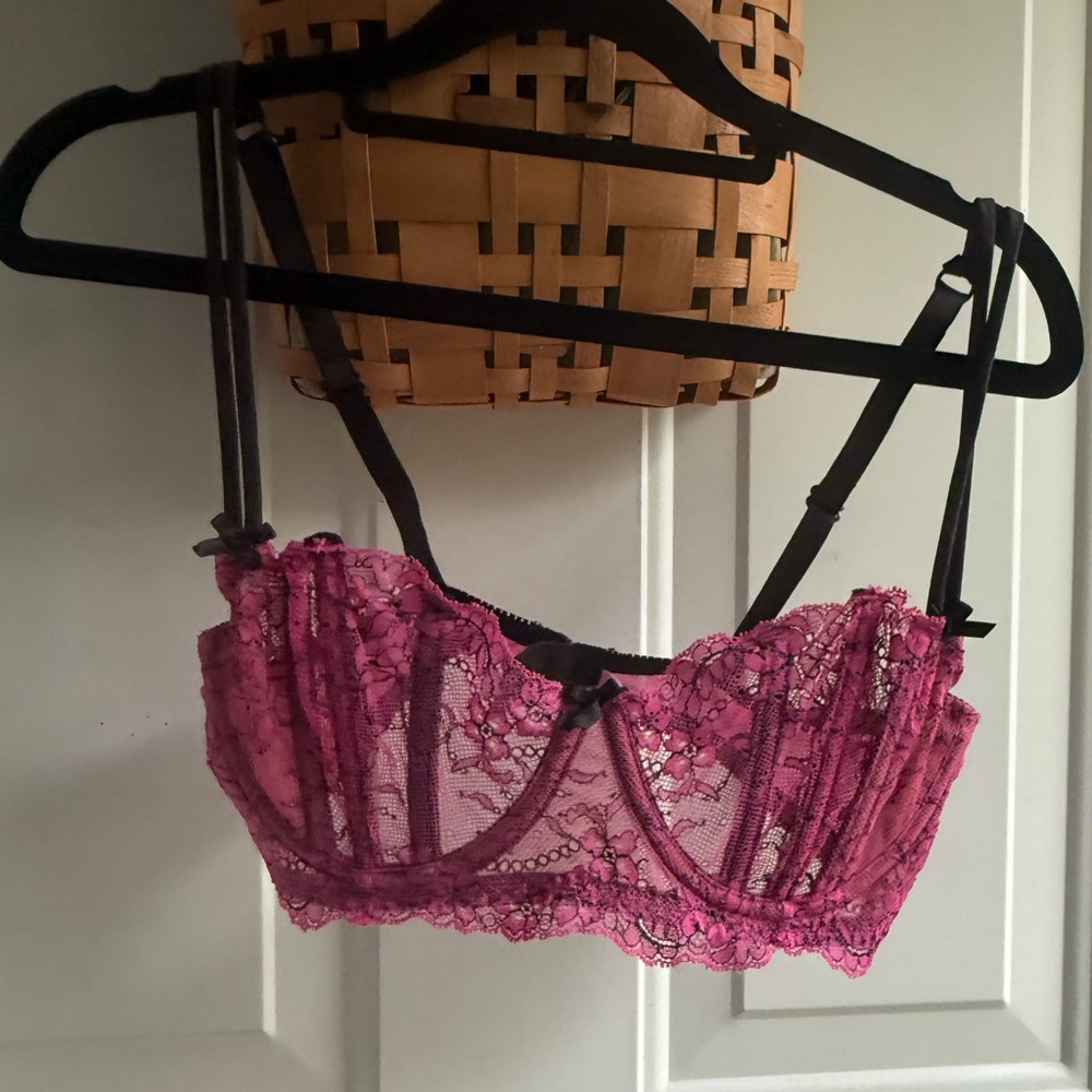 Victoria's Secret Pink Lace Balconette Bra